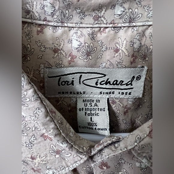 Tori Richards Shirt Cotton XL - Picture 3 of 5